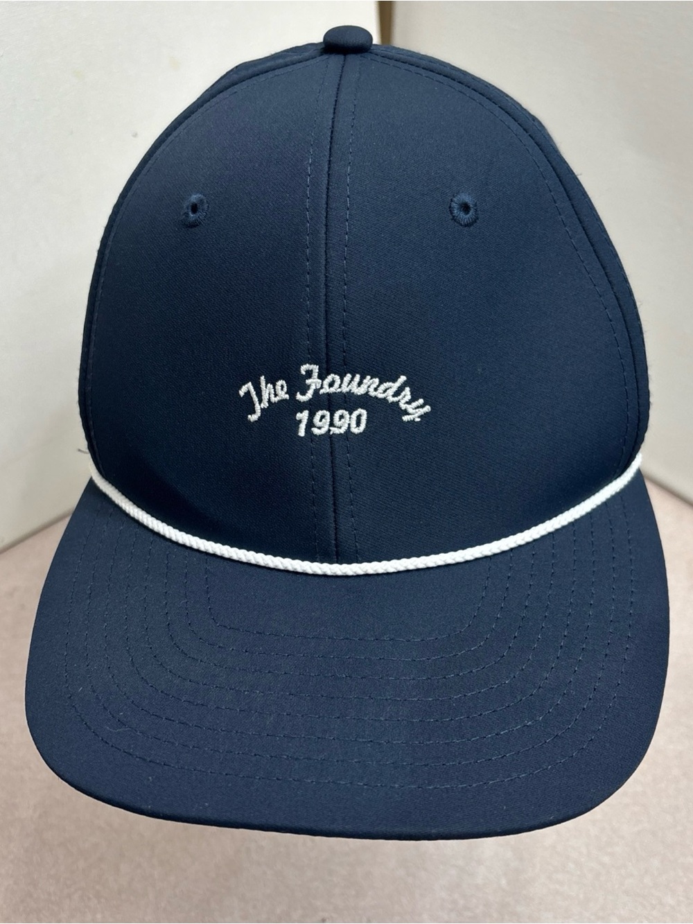 The Foundry 1990 Virginia Golf Club Course Blue Vented Rope Hat Cap SnapBack